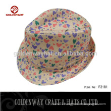 Cheap lovely fedora hat with heart